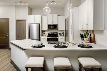 Large kitchen islands great for hosting